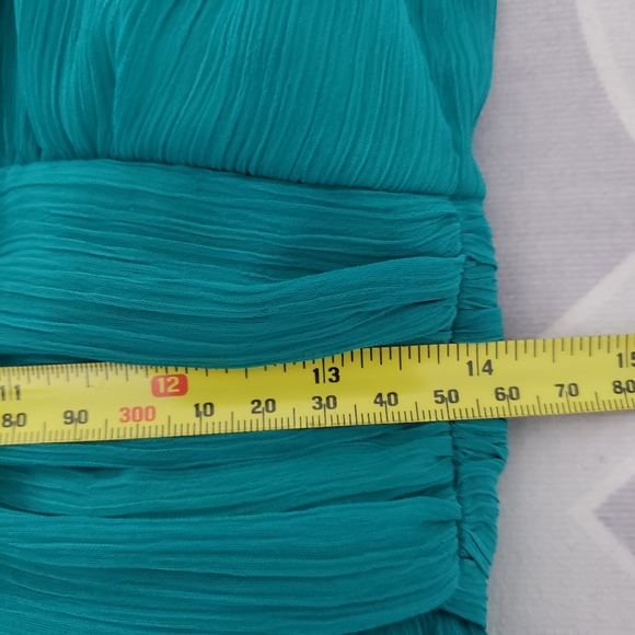 Teal high-low dress - Picture 6 of 7